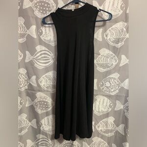 Black That’s It Halter Flowy Dress (Size Large)